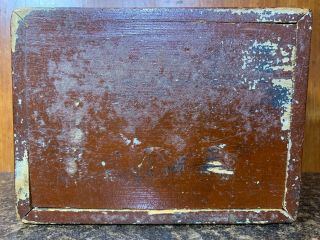 1 Antique 19th Century Ying Mee Tea Co.  Chinese Wooden Lacquered Tea Box w/Tin 7