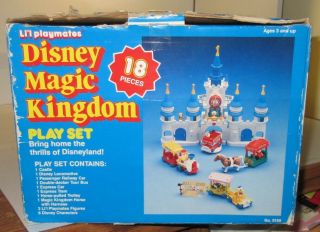 1987 Lil’ Playmates Disney Magic Kingdom Playset Mickey Minnie Donald Goofy Boxe 11