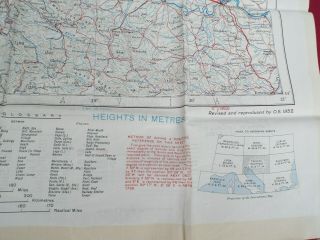 COLD WAR PERIOD RAF BEMBERG SILK ESCAPE AND EVASION MAP OF CENTRAL EUROPE 1953 11