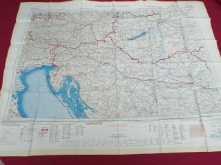COLD WAR PERIOD RAF BEMBERG SILK ESCAPE AND EVASION MAP OF CENTRAL EUROPE 1953 8