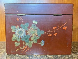 2 Antique 19th Century Ying Mee Tea Co.  Chinese Wooden Lacquered Tea Box 4