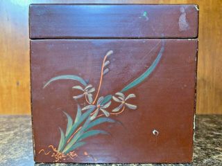 2 Antique 19th Century Ying Mee Tea Co.  Chinese Wooden Lacquered Tea Box 5