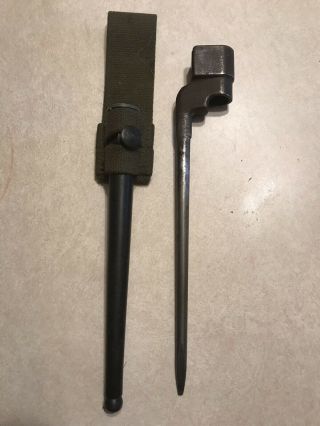 Enfield Salvage No 4 MK II Bayonet With Scabbard And Frog 2