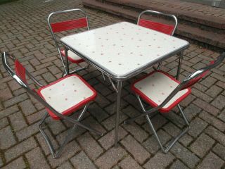 Vintage Mid Century Modern Mcm Childs Toddler Table Chairs 1960 