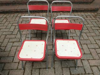 Vintage Mid Century Modern MCM Childs Toddler Table Chairs 1960 ' s Starburst 7