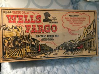 Rare 1959 Marx " Tales Of Wells Fargo " Train Set With Jim Hardy