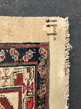 Persian Sarab Runner Tribal Hand Knotted Wool RUST IVORY Oriental Rug 3.  6 x 15.  0 6