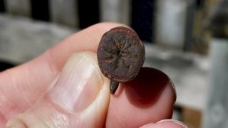 REV WAR DUG WAX SEAL - STAR STAMP 3