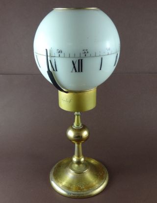 Vintage Swiss Imhof Tempus Fugit 8 Days Ball “sphere” Table Clock,  Ref.  75/845
