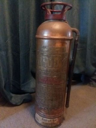 Antique Copper Fire Extinguisher Daddy To 350 The Ah Seyler Co.