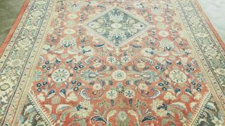 Antique Cr.  1890 Persian Sultan - Abad Tribal Hand - Knotted All Wool Rug 8 