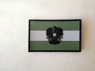 Austrian Army Flag Patch Made Of Rubber,  Osterreich Bundesheer