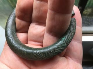 Bronze Age,  Piliny Culture,  Bronze Decorated Bracelet,  13 - 7c BC,  142g 5