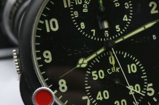 Soviet 80 ' s - made AirForce Cockpit Clock ACS - 1M 
