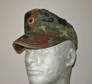 German Army Field Cap,  Flecktarn Camo / Flecktar Size: 62 (7 3/4)