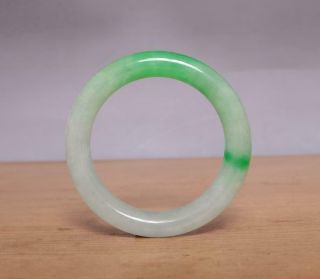 Rare Chinese Natural Green Jadeite Jade Bangle Bracelet 58mm
