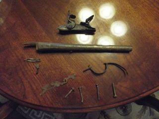 Flintlock,  Barrel,  Parts From A Pistol Revolutionary War Or Earlier Nr