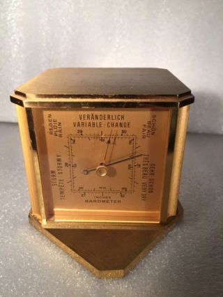 Vintage Swiss Relide Solid Brass Rotating Weather Station - - 119 2