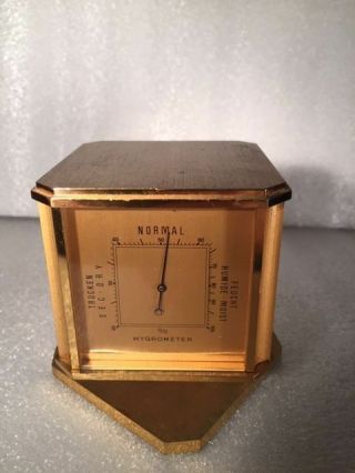 Vintage Swiss Relide Solid Brass Rotating Weather Station - - 119 3