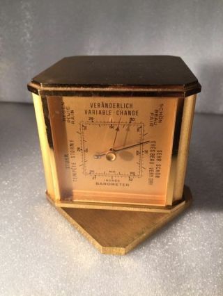 Vintage Swiss Relide Solid Brass Rotating Weather Station - - 119 4