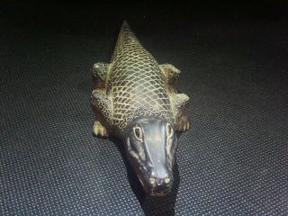 EGYPTIAN ANTIQUES ANTIQUITIES Nile Crocodile Statue Figure 1549 - 1086 BC 4