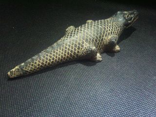 EGYPTIAN ANTIQUES ANTIQUITIES Nile Crocodile Statue Figure 1549 - 1086 BC 8