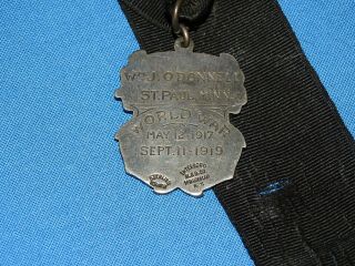 WWI Medal,  USN USS ORIZABA,  Named: Wm.  J.  O ' Donnell St.  Paul Minn.  Silver (B34) 4