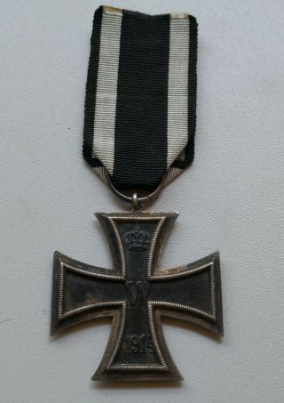 German Ww 1 Iron Cross 2.  Class With Orig.  Ribbon - Marked Ko