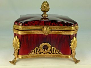 ELEGANT ART DECO PAUL MILET (MP) SEVRES FRANCE VANITY BOX 5