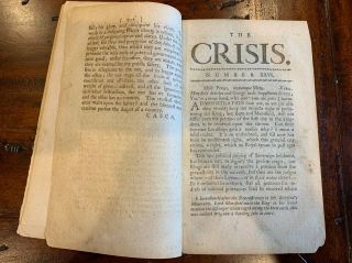The Crisis Newspaper Extremely Rare American (York) Edition Circa Oct 1775 3
