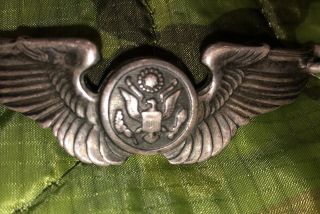 WW2 ERA ARMY AIR CORP Crew Member Wings Bracelet,  Sterling,  Sweatheart 6