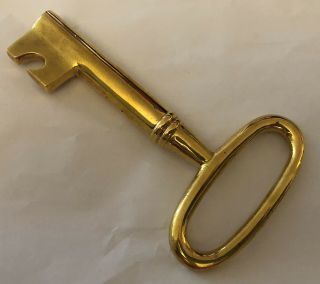 1950s Carl Auböck Design Mid Century Modern Brass Key Corkscrew / Bottle Opener 5