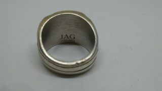 Vintage Sterling Silver Korean War Veteran 1951 - 1954 Military Ring Size 10 2