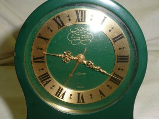 Green Jaeger LeCoultre Petit Neuchateloise Musical Swiss Alarm Clock 3