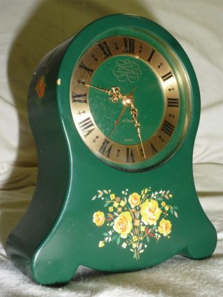 Green Jaeger LeCoultre Petit Neuchateloise Musical Swiss Alarm Clock 4