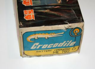 Tin Toy rare Crocodile battery operated made in China 60 ' s 4