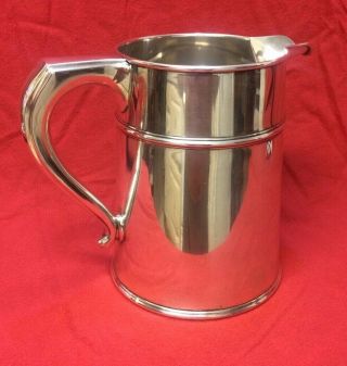 WHITING STERLING SILVER TANKARD PITCHER 4 1/2 PINT 4