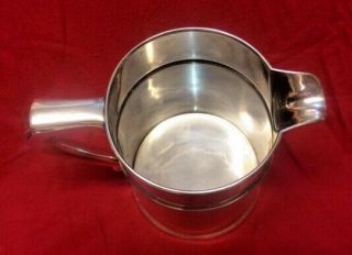 WHITING STERLING SILVER TANKARD PITCHER 4 1/2 PINT 6