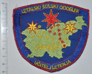 Slovenia Army Patch Flight School Cerklje - Flight Instructor