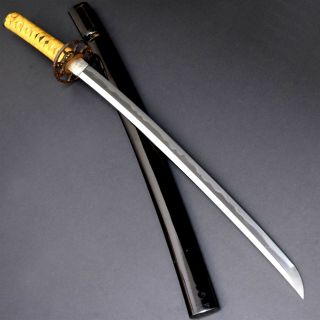 Authentic Nihonto Japanese Katana Sword Wakizashi W/koshirae And Shirasaya Nr