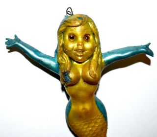 Vintage 1960s Russ Berrie Oily Rubber Jiggler Mermaid Figure 2