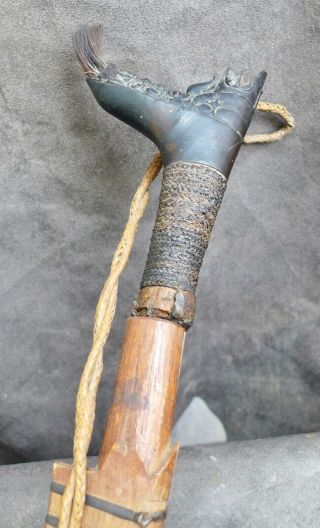 Antique and quality headhunters sword,  mandau,  Dayak Borneo Indonesia 11