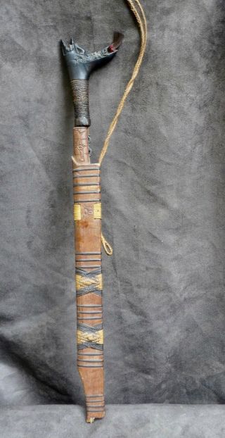 Antique And Quality Headhunters Sword,  Mandau,  Dayak Borneo Indonesia