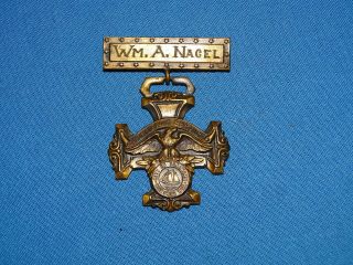 Wwi Service Medal,  Tanawanda Ny,  Named To: Wm.  A.  Nagel (b15)