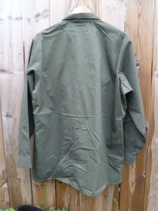 US Army OG507 Utility Shirt Combat Fatique Shirt Long Sleeve XL 17.  5 x 34 6