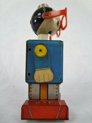 Doctor Moon - Japan Vintage Tin Wind Up Space Robot Toy (Pre 1970 Battery Era) 3