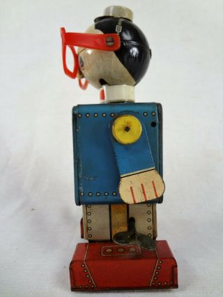 Doctor Moon - Japan Vintage Tin Wind Up Space Robot Toy (Pre 1970 Battery Era) 4
