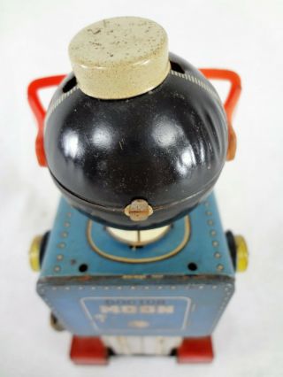 Doctor Moon - Japan Vintage Tin Wind Up Space Robot Toy (Pre 1970 Battery Era) 6