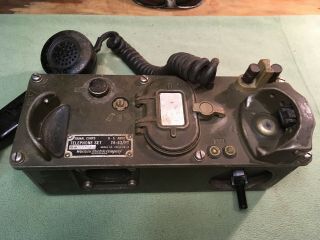 U S ARMY MILITARY SURPLUS TA - 43 PT SIGNAL CORPS FIELD PHONE RADIO TELEPHONE 5