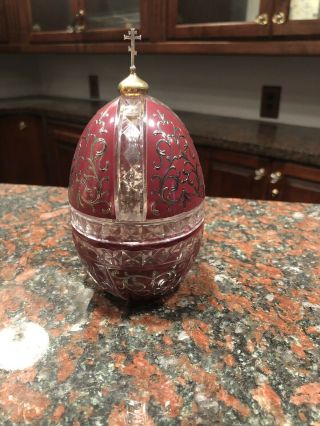 Rare 1987 St.  Vladimir Egg Created By Theo Faberge Number 393 Of 500 Made